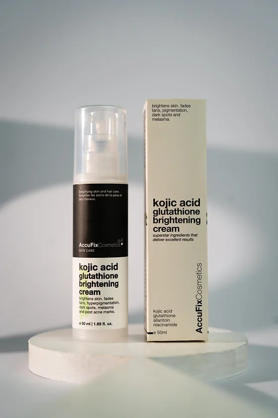 Accufix Kojic Acid Glutathione Skin Brightening Cream  Amforia.pk