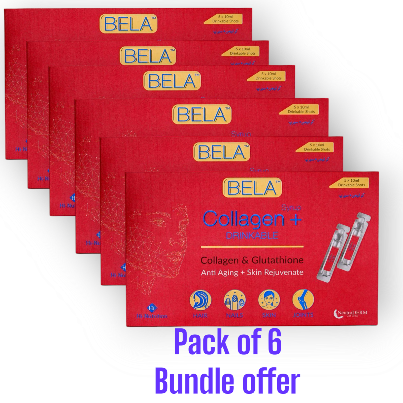 Collagen + Drinkable
(pack of 6)