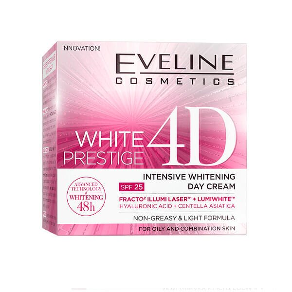 Eveline Cosmetics White Prestige 4D Whitening Day Cream SPF 25 50 ml