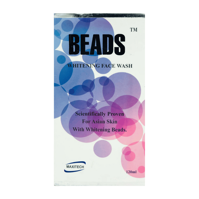 Beads Whitening Face Wash 120ml – For Asian Skin | Amforia