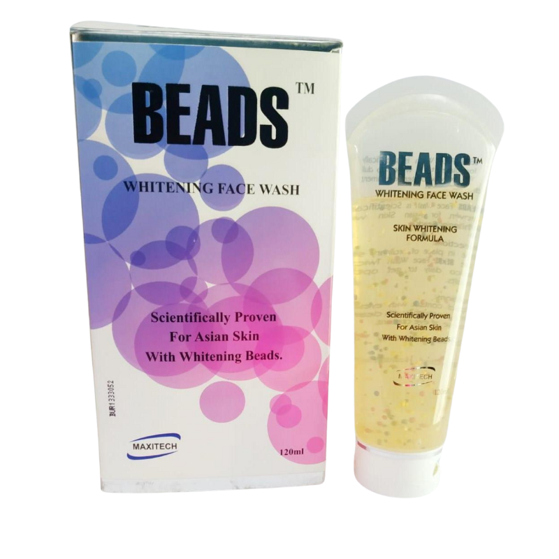 Beads Whitening Face Wash 120ml – For Asian Skin | Amforia