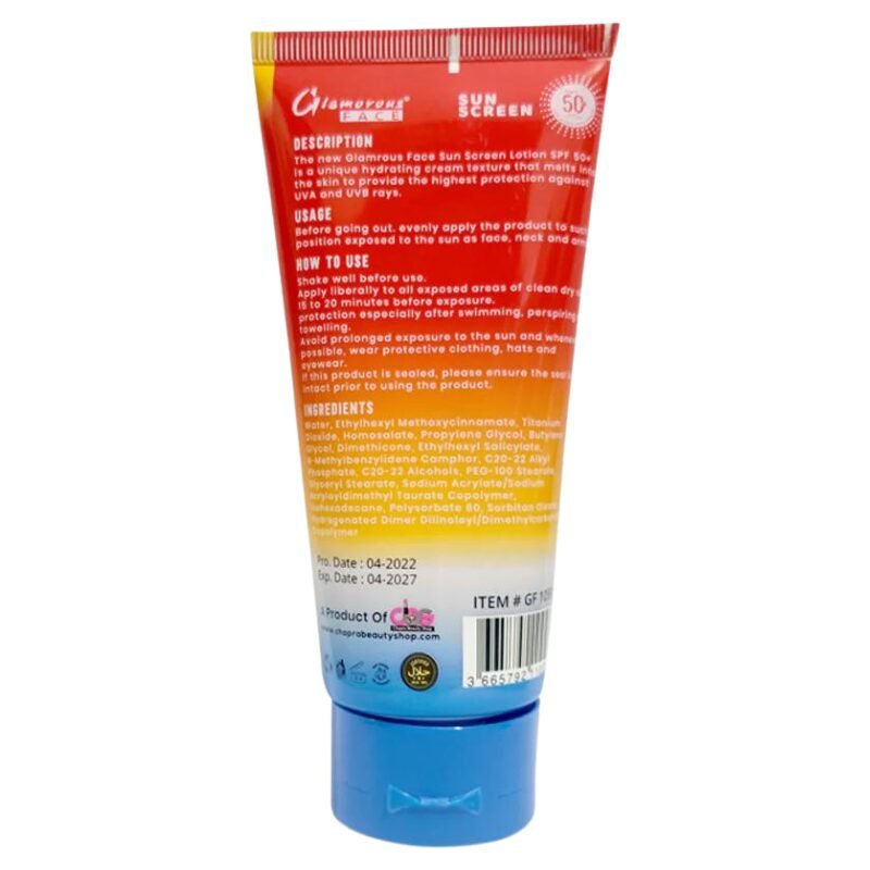 Glamorous Face Sunscreen SPF 50 (150ml)