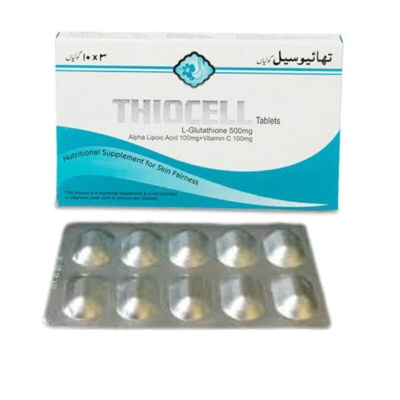 Thiocell L-Glutathione Tablets 500mg