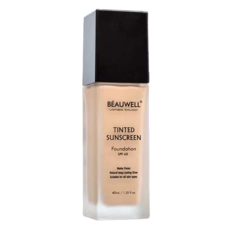 BEAUWELL TINTED SUNSCREEN FOUNDATION SPF60