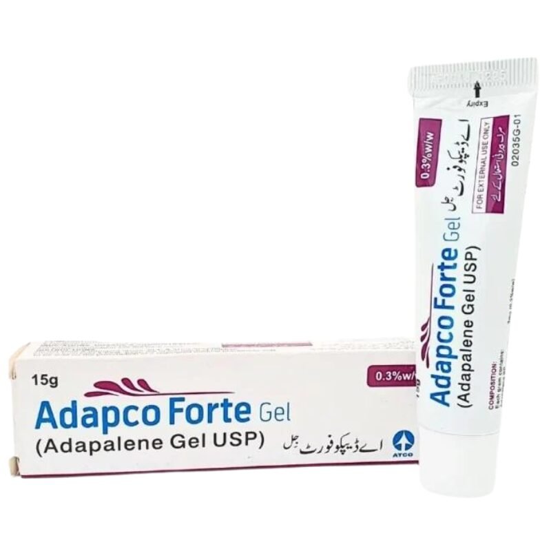 ADAPCO FORTE GEL (ADAPALENE GEL USP) 15gram – Amforia.pk