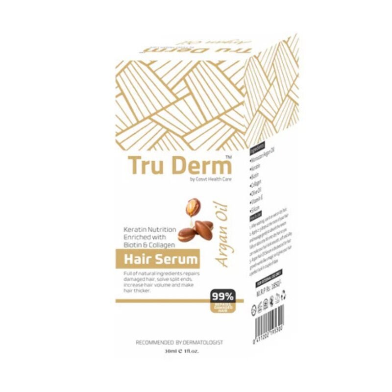 True Derma Argan Oil Hair Serum 30ml