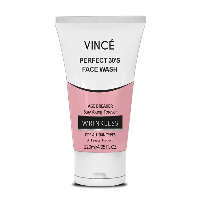 vince perfect 30's wrinkles face wash 120ml