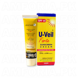 U – Veil Fort Sunscreen Cream SPF 60 – 30gm amforia.pk-2