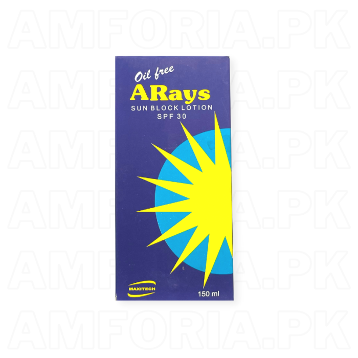 Oil Free ARays Sun Block Lotion 150ml-Amforia.pk (1)