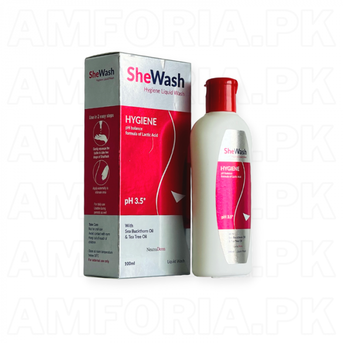 SheWash Hygiene Liquid Wash 100ml-Amforia.pk (1)
