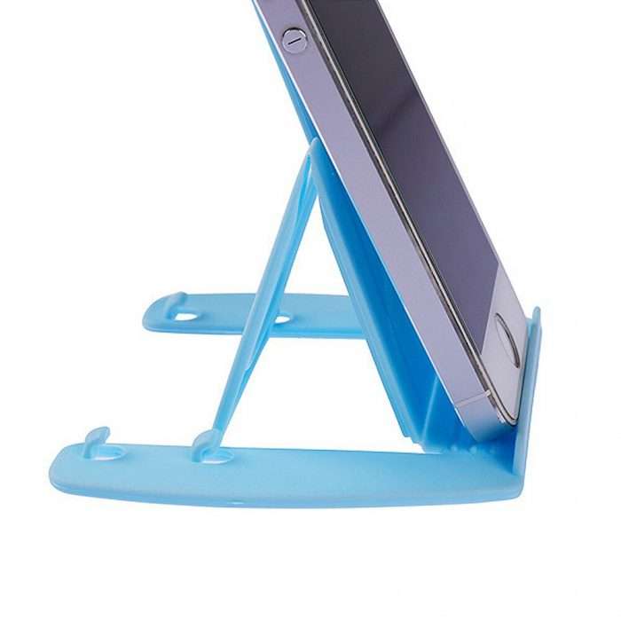 Mini Portable Phones Card-Type Folding Mobile Phone Holder Adjustable Two-Stage Tilt Foldable Tilt-Adjustable Movable Table