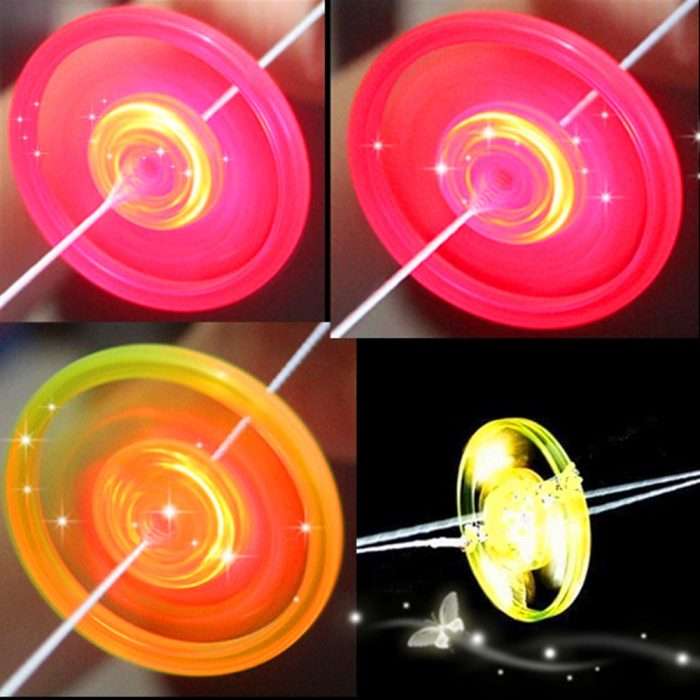Pull wire flywheel-pull wire flash flywheel flash gyro light-emitting gyro