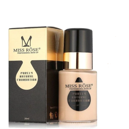 Miss Rose Foundation Makeup Liquid Oil Control Purely Natural Beige 1-30ml