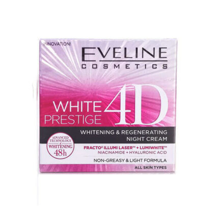 Eveline 48H White Prestige 4D Whitening & Regenerating Night Cream, 50ml