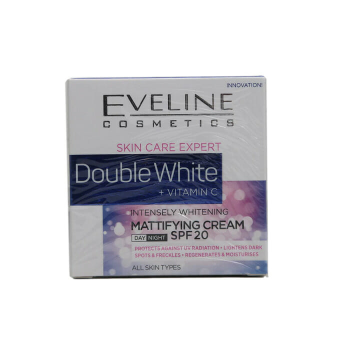 Eveline Double White Mattifying Cream Day & Night – 50ml