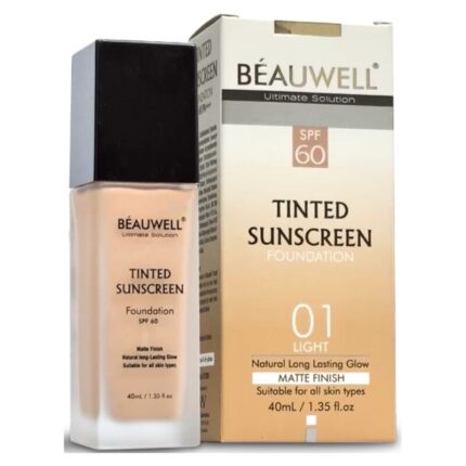 BEAUWELL TINTED SUNSCREEN FOUNDATION SPF60
